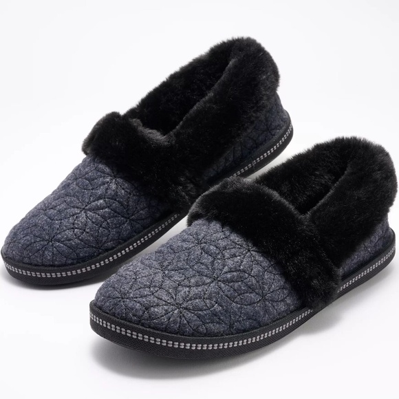 New Skechers Bright Blossom Cozy Campfire Floral Quilted Slipper Shoes Shoes NIB - Picture 7 of 7